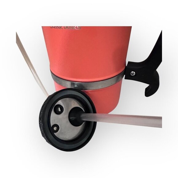 DrinkTanks Growler Travel Keg 64oz Steel Craft with Keg Cap in Coral: Rare Color - Picture 5 of 16